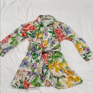 Zara Multicolor Floral dress silk